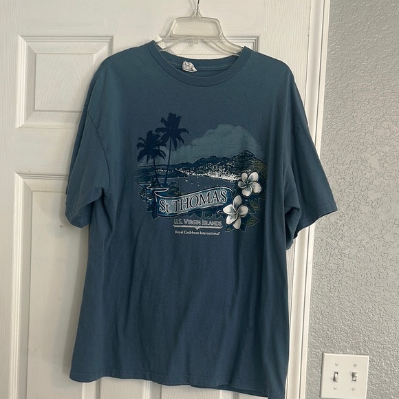 Delta Tops - Delta Pro Weight Blue T-Shirt